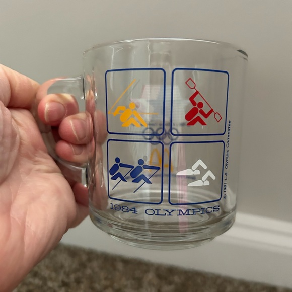 Vintage 1984 McDonalds Los Angeles Olympic Glass Coffee Mug -Set of 2 - Picture 6 of 8
